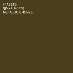 #4A3E1D - Metallic Bronze Color Image
